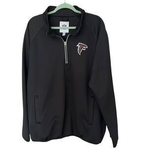 NFL Black Atlanta Falcons Pullover with Logo Patch